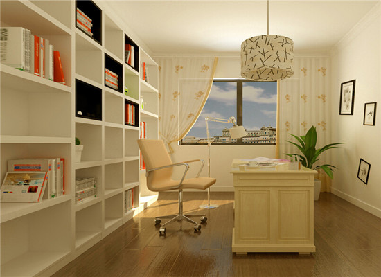 吉盛定制板式书柜|简易书房设计|全屋家具定制